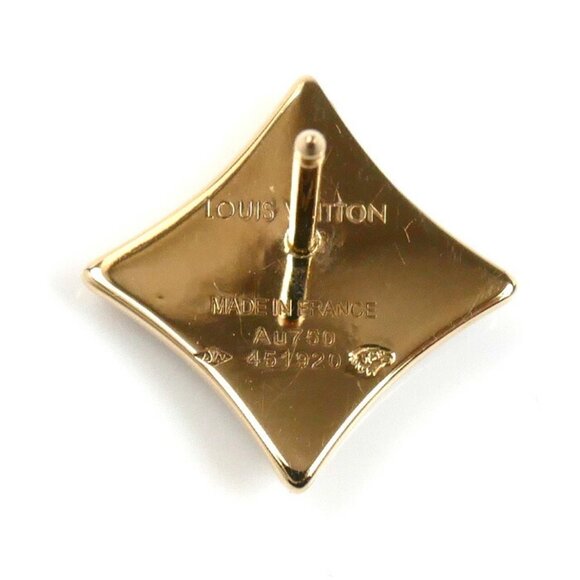 LOUIS VUITTON 18k Gold Earrings - Picture 2 of 6